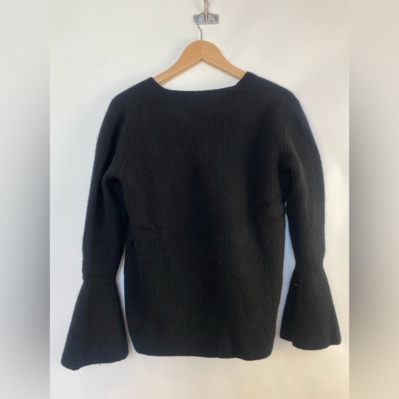 Nordstrom Signature Cashmere V-neck Bell Sleeves Size‎ Large - Picture 8 of 10